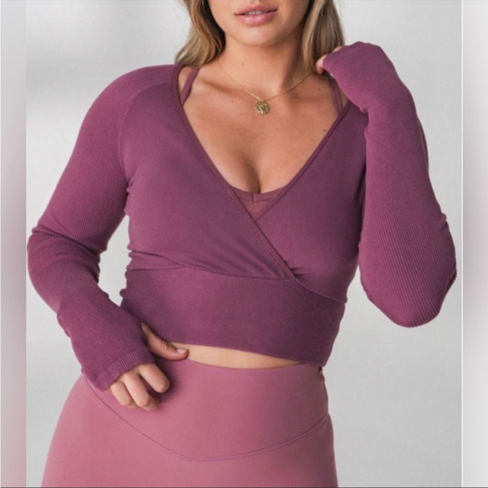 Balance AthleticaVitality Infinity Wrap Top. Color Tourmaline. Size small